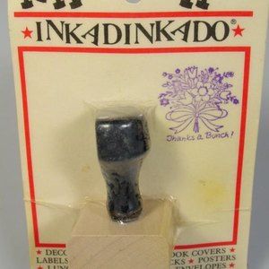 Thank you stamp Thanks a bunch bouquet of flowers